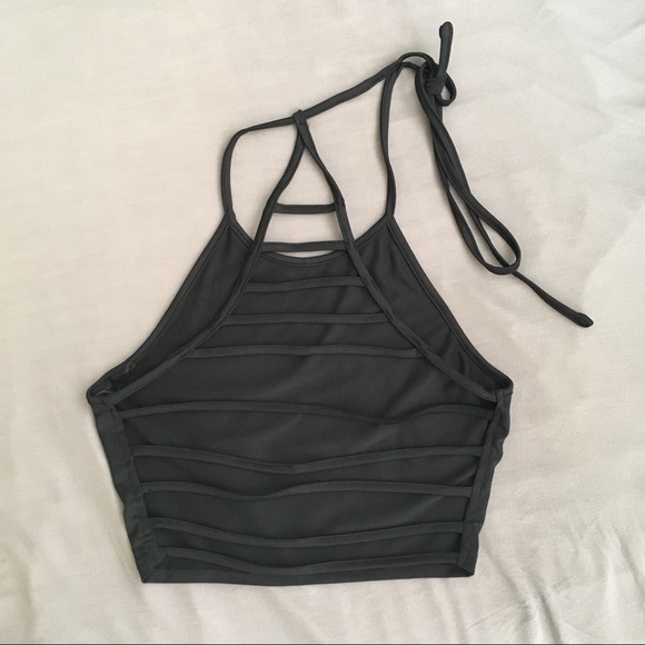 Forever 21 Tops - Caged-back Halter Crop